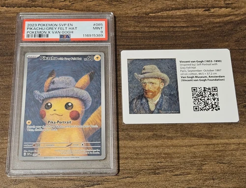 Pokémon Pikachu with Grey Felt Hat Van Gogh 085 SVP Promo PSA 9 English 2023