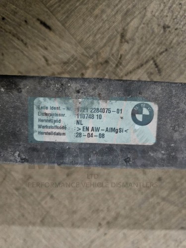 BMW E90 E92 E93 M3 Engine Oil Cooler Centre Lower Radiator 2284075 - Picture 13 of 14