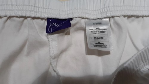 Nuevo-Pantalones Cortos Capri Mujer Jms Just My Size Algodón Blanco.Cintura Elástica.Talla 4x - Imagen 2 de 9