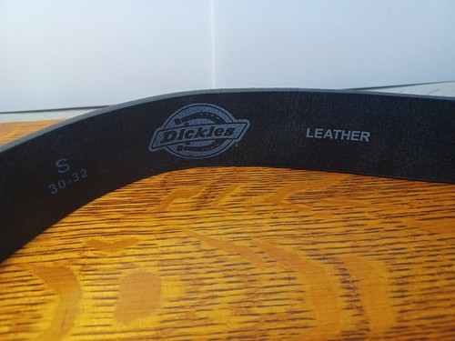 New Dickies Men's Leather Two Prong Casual Belt Size 30-32 JB5B - Picture 2 of 4