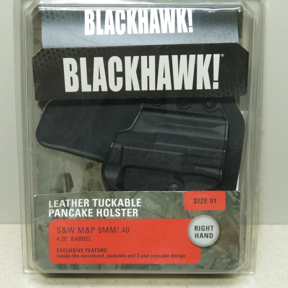BLACKHAWK Leather Tuckable Pancake Holster Smith & Wesson M&P 9 40 4.25" Size 01 - Image 2 of 3