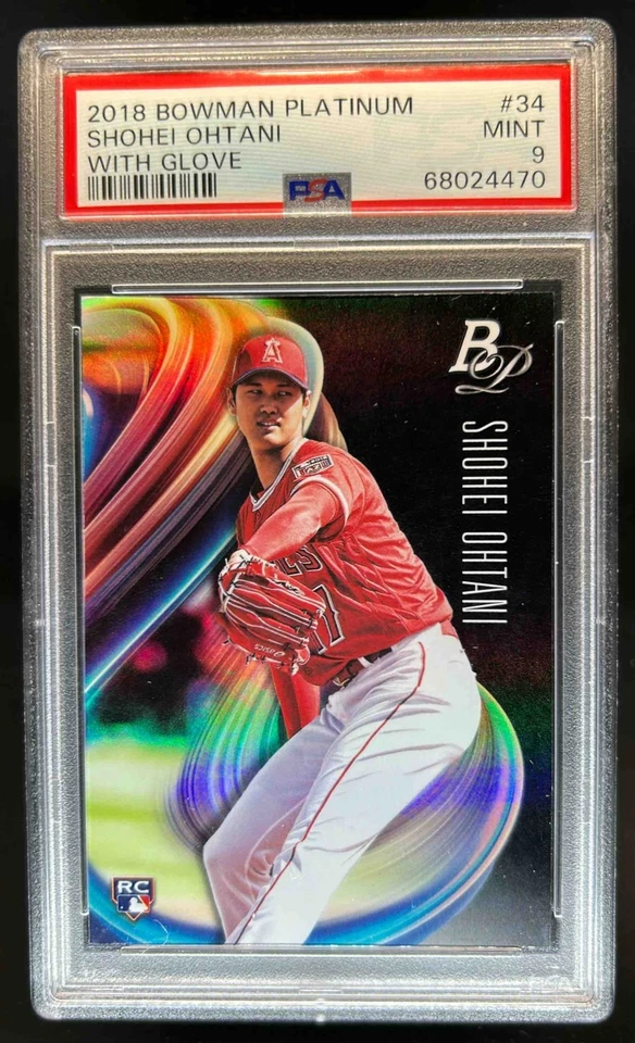 Bowman Platinum Shohei Ohtani RC Rookie #34 Angels 2018 PSA 9