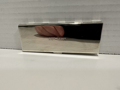JUDITH LEIBER Compact Mirror Slim Pocket Green Blue Dots Silver BRAND NEW NO BOX - Picture 7 of 12