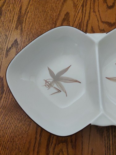 Winfield True Porcelain Fine China Serving dish platter Divided 13" x 7.75" x 2" - Picture 3 of 8
