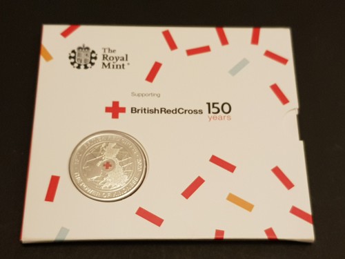 2020 British Red Cross 150 Years Commemorative £5 BUNC 5 Pound Coin in Pack