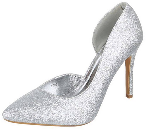 Scarpe tacco donna scarpe tacco alto lurex scarpe donna punta chiusa - Bild 11 von 12