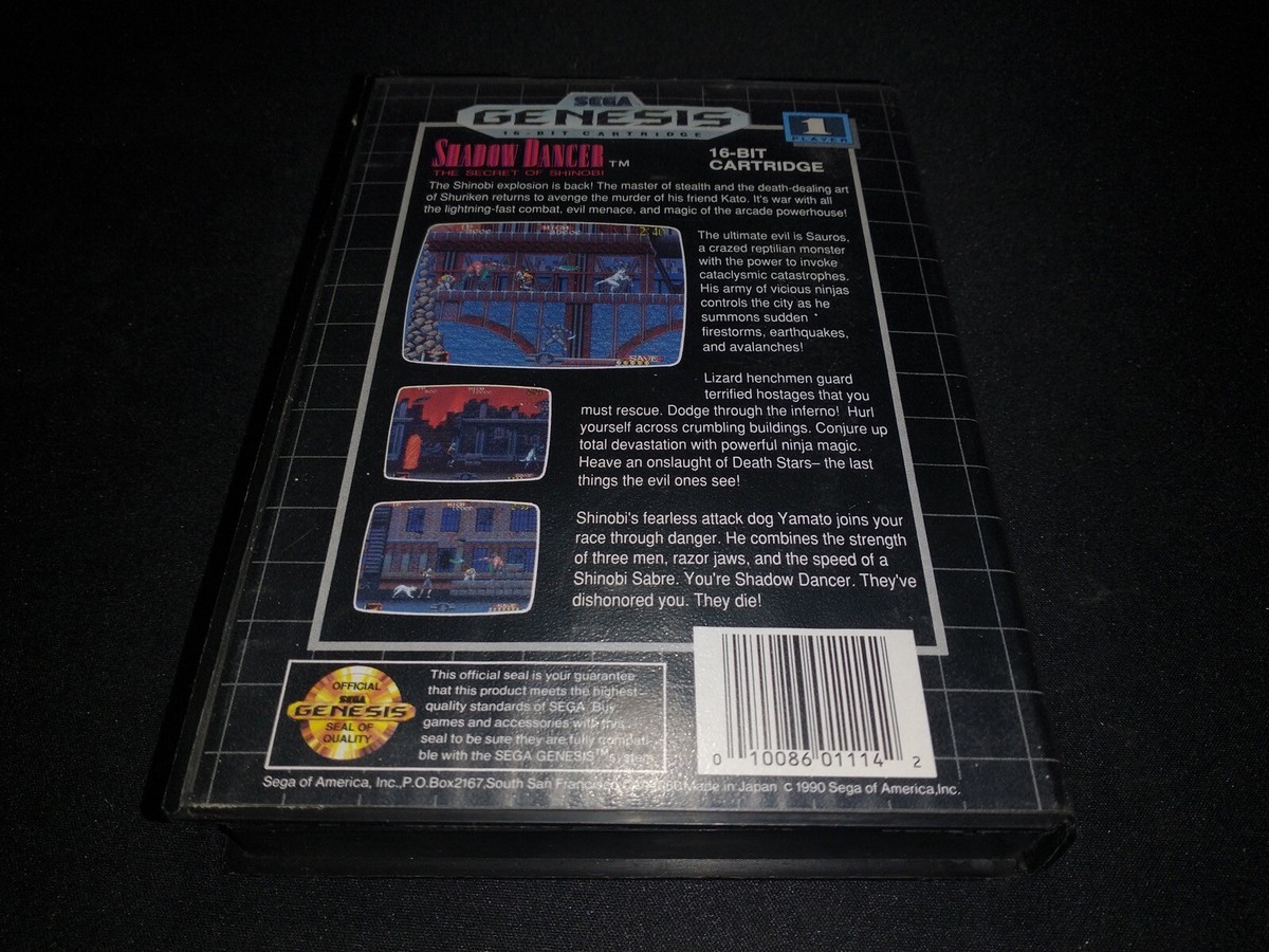 Shadow Dancer The Secret of Shinobi Sega Genesis EXMT+ COMPLETE n 