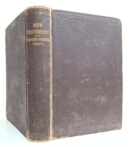 1881 BIBLE in ENGLISH antique NEW YORK AMERICANA NEW TESTAMENT - Bild 2 von 5