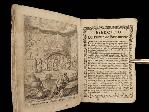 1667 Spanish Saint Ignatius Loyola Illustrated Angels Demons Bible ART Italian - Picture 8 of 20
