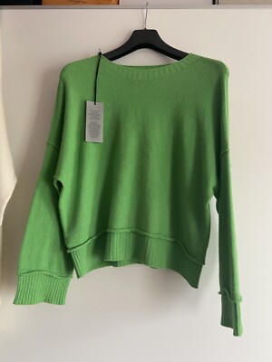 Neu Alpini Knitwear Pullover Italy Grün Gr. S/M/L AzA 59-64 L 65 Sehr Weich