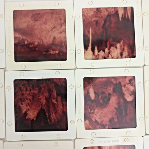 Lote De 12 Totem Diapositivas De Colección Pana Vue Cavernas Carlsbad Nuevo México - Imagen 11 de 14