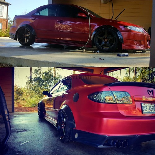 75mm Wide Universal Fender Flares Wheel Arch Extension Arches Trims JDM Set RUL - Picture 4 of 12