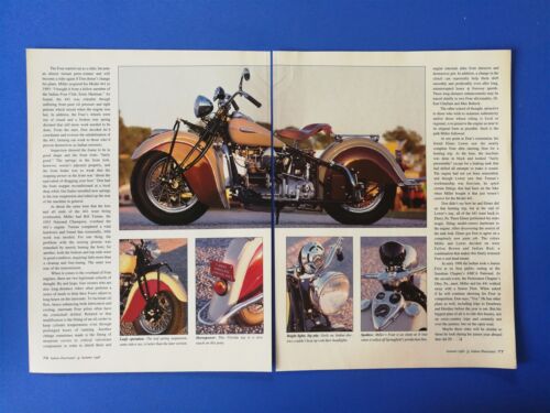 1941 Indian Model 441 Four Motorcycle - Original 5 Page Article - Picture 3 of 3