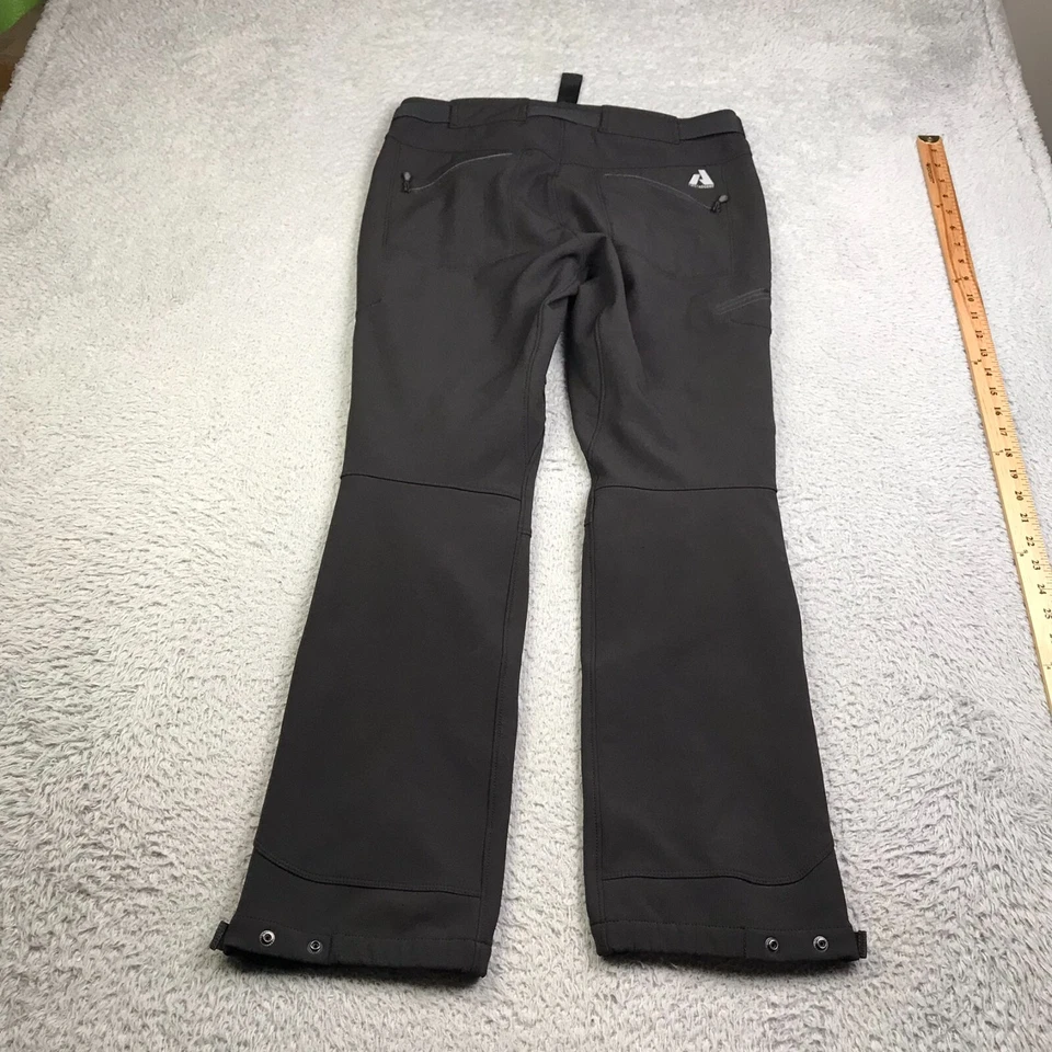 Eddie Bauer First Ascent Pants Womens M (32x30) Black Ripstop Fleece Lined Cargo - Image 3 of 4