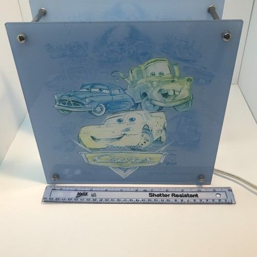 Disney Pixar Cars Animators Square Nightlight Room Table Lamp Decor Blue - Picture 18 of 23
