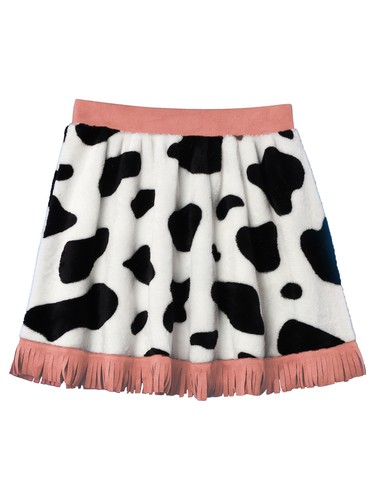 Kids Girls Halloween Party Cowgirl Suede Tassel Flannel Skirt Cosplay Costume - Picture 30 of 46