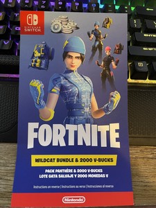 Download Fortnite WildCat Bundle CODE for Nintendo Switch US Code ...
