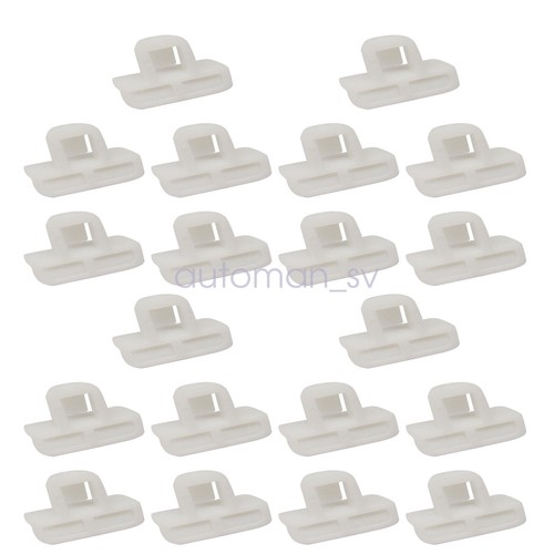 20x For Chevrolet Silverado 1500 2019-2021 White Bumper Molding Clips USA - Picture 5 of 9