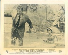 BEAUTIFUL BUT DANGEROUS ANGEL FACE ROBERT MITCHUM JEAN SIMMONS LOBBY CARD