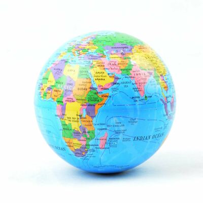 14.5 cm Magic Rotating World Blue GLobe LED Colour Light Educational Toys Gifts