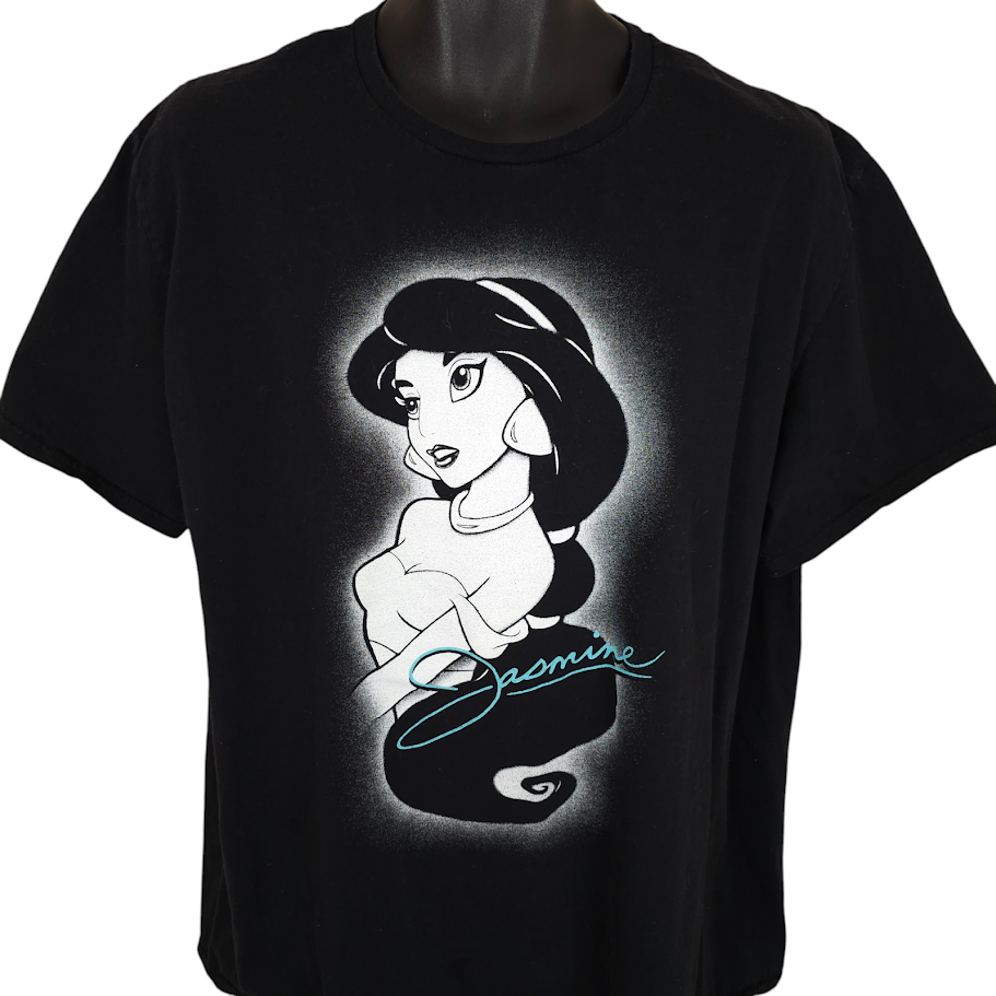Jasmine Aladdin T Shirt Mens Size XL Black Disney Movie Character
