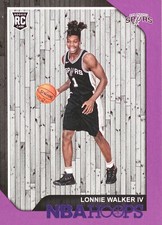 2018-19 Panini NBA Hoops Basketball Base #256: Lonnie Walker IV Purple
