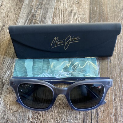 MAUI JIM MJ822-06M SHORE BREAK Matte Translucent Blue Grey MAUI JIM MJ822-06M SHORE BREAK Matte Translucent Blue Grey