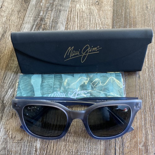 MAUI JIM MJ822-06M SHORE BREAK Matte Translucent Blue Grey Fade AUTHENTIC ITALY - Picture 7 of 9