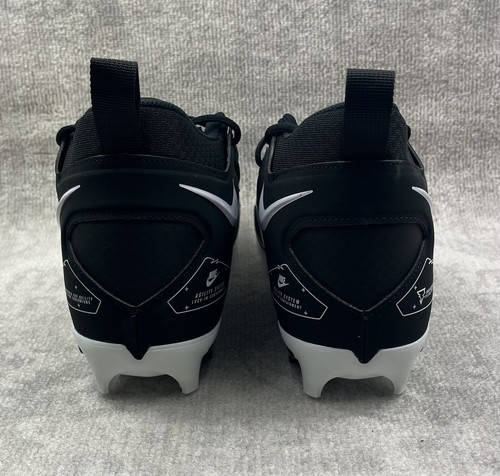 NEW Nike Alpha Menace Pro 3 Men’s Sz 9.5 Football Cleats Black White CT6649-001 - Picture 5 of 7