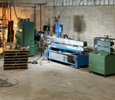 2.5" Plastic Extrusion Complete Running Line with Davis Standard Vacuum Tank