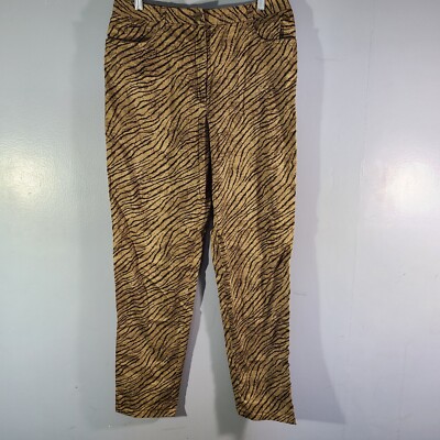 Emanuel Ungaro Liberte Pants Women's Sz 12/46 Cotton Other Fibers Korea