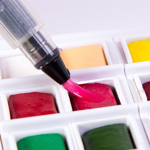 6x Refillable Pilot Water Brush Set Ink Pen Calligraphy Painting Watercolor Tool - Picture 4 of 8