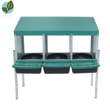 Better Environment 3 Holes Nesting Box Chicken Nesting Box With Metal Legs
