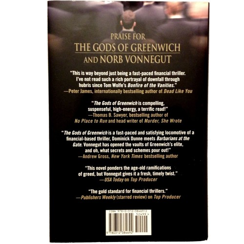 The Gods of Greenwich, Norb Vonnegut (2011, Hardcover) Signed, Association Copy - Picture 2 of 5