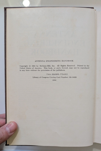 ANTENNA ENGINEERING HANDBOOK Henry Jasik 1961 First Edition Hardback without  DJ - 第 5/10 張圖片