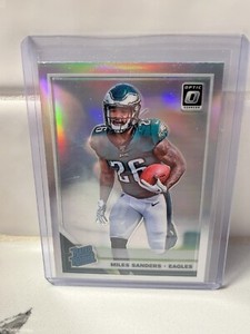 2019 Donruss Optic Miles Sanders Rated Rookie Silver Holo Prizm #172