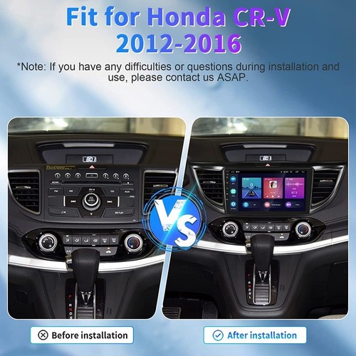 10" PARA HONDA CRV 12-2016 RADIO ESTÉREO COCHE GPS NAVEGACIÓN BT APPLE CARPLAY ANDROID 12 - Imagen 2 de 12