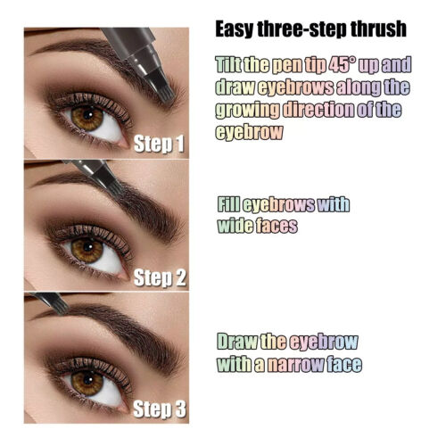 Eyebrow Tattoo Pen Waterproof Eyebrow Pencil Tattoo Eyebrow Pen for Makeup - Picture 5 of 11