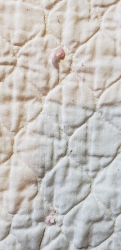 Handmade Baby Quilt Vintage Baby Blanket/35" X 45"/Lace Border - Bild 10 von 12