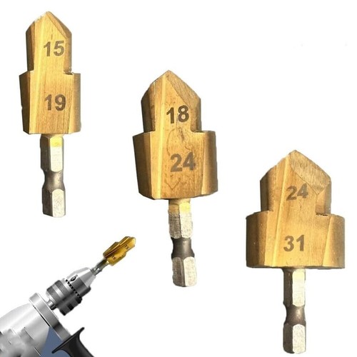 Robuster 6,35 mm Sechskantschaftbohrer Bit für Wasserrohr Stanzen Klempner Werk