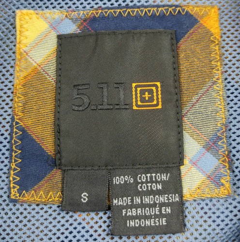 New 5.11 TACTICAL Covert Long Sleeve Pearl Snap Flannel Shirt Size S Style 72404 - Picture 6 of 8