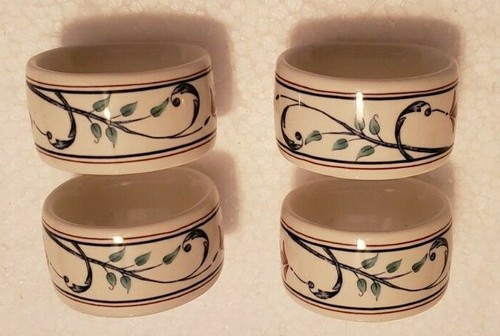 Mikasa Annette Napkin Ring Set of 4 China - Picture 4 of 5