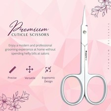 Cuticle nail Scissor Manicure Curved Professional Pedicure Stainless Steel