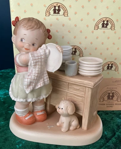 Memories of Yesterday: Them Dishes Nearly Done #524611 w/ Box, Enesco 1990