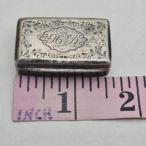 Antique Sterling Silver (.800) Vinaigrette Little Box - Picture 7 of 10