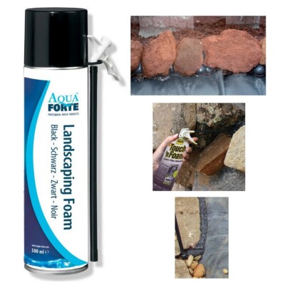 Schwarzer Montageschaum, Landscaping für Außenanwendung Gartenteich