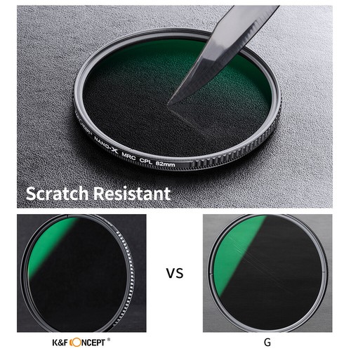 K&F Concept Circular Polarizer CPL Lens Filter Super Slim 37-127mm Nano X - Picture 143 of 175