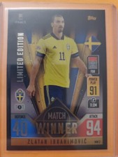 ZLATAN IBRAHIMOVIC Sweden Match Winner Attax 101 Road to UEFA Finals MW 2 Soccer