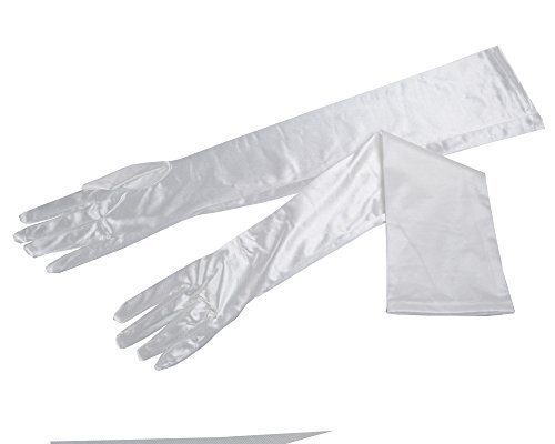 Lots Bride Wedding Party Evening Dress Fingerless Costume Lace/Satin Gloves - Picture 40 of 75