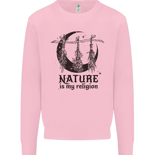 Nature Is My Religion Halloween Witch Kids Sweatshirt Jumper - Picture 49 of 87